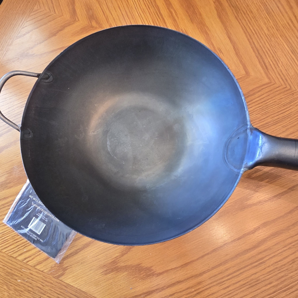 Black Carbon Steel Wok